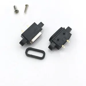 USB 3.1 tip-c vida deliği ile 2 Pin dişi soket SMD DIP konnektör DIY PCB tasarım yüksek akım hızlı şarj portu Jack