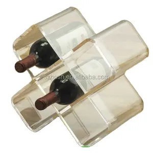 Acrylic Wine Rack, Acrylic Wine Holder, Acrylic 5 Bottle Wine Stand