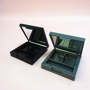 Matte Square <b>Empty</b> Eyeshadow Palette With Mirror Custom Logo Cosmetic Blush Case ABS Private Label Powder Container Packaging - Product Image 4
