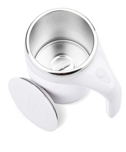 Tasse à café de mélange magnétique automatique de 380ml tasse de café de voyage en acier inoxydable avec couvercle tasse de mélangeur domestique - Product Image 5