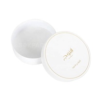 Boîte cadeau en tube de papier rigide écologique, personnalisée avec logo en feuille d'or, emballage en carton cylindrique pour cosmétiques, parfums, bijoux