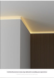 Moulage de <span class=keywords><strong>corniche</strong></span> en alliage d'aluminium, éclairage LED pour les murs et les plafonds des villas et des hôtels, design contemporain, garantie de 5 ans - Product Image 5
