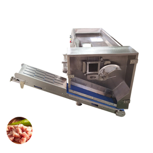 Chicken Meat Cube Cutting Machine Commercial Meat Dicer Machine Automatic Vegetable Cube Dicer Diced Shiitake Mushrooms - Product Image 1