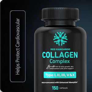 Kapsul peptida kolagen Marina/Bovine Premium dengan Biotin untuk kulit bersinar dan rambut sehat, Bebas Gluten - Product Image 4