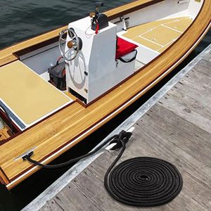<span class=keywords><strong>Corde</strong></span> de quai en nylon tressé double pour bateau d'amarrage Logo personnalisé Noir, Bleu, Blanc perle, Gris marin - Product Image 1