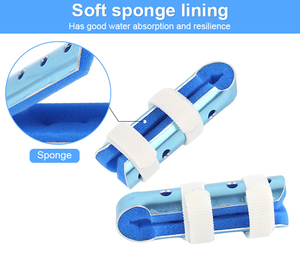 Alüminyum Çerçeveli Ayarlanabilir Parmak Ateli, Yumuşak Köpük Dolgulu Düğme Kapatmalı, Yaralanma İyileşmesi, Tıbbi Destek ve Stabilizasyon İçin - Product Image 4