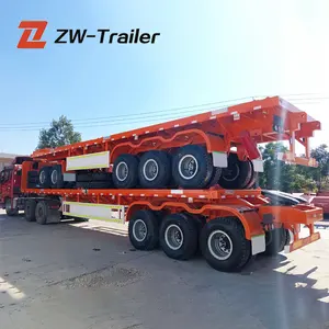 ZW Group Extendable Flatbed Container Superlink Trailer Tri Axle 40ft Interlink trailer for sale in Australia