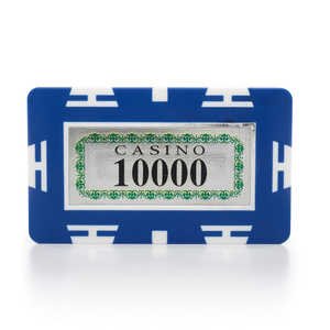 Placas de póquer holográficas rectangulares de 32G de estilo europeo (cada una) Denominación de marca de suministro de casino 100 - Product Image 1