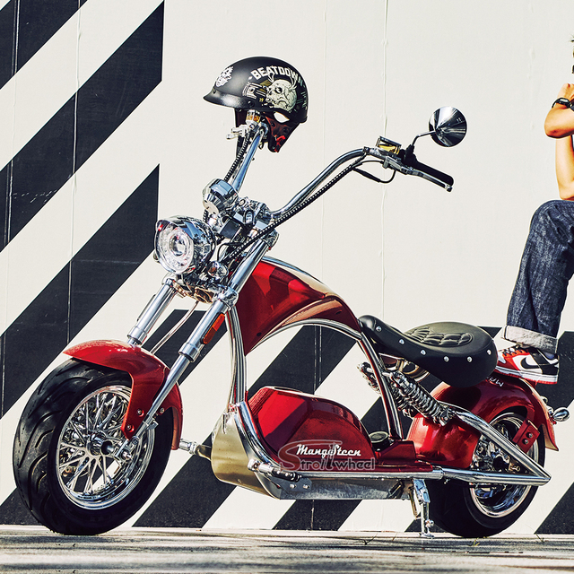 EU Warehouse EEC Chopper Fat Tire Bike E Motorcycle Chopper 3000w Citycoco 4000W