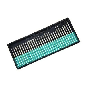 30 têtes de meulage diamantées avec tige de 3 mm, compatibles avec les outils rotatifs - Product Image 3