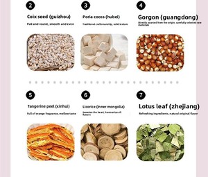 Bolsitas de Té Frío de Frijol Rojo Adzuki y Poria Cocos para Hombres y Mujeres, 10 Paquetes de 6g Cada Uno - Product Image 5