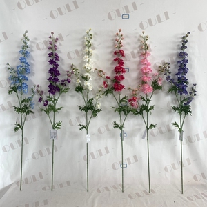 AO-07 all'ingrosso di seta <span class=keywords><strong>lungo</strong></span> stelo Delphinium fiori <span class=keywords><strong>viola</strong></span> floreale matrimonio & casa disposizione - Product Image 1