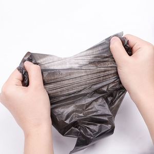 5 Rollos de Bolsas de Basura Biodegradables de PET, Bolsas Negras Desechables para Excremento de Perro con Asas Fáciles de Transportar, Hechas de Plástico - Product Image 5