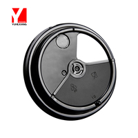 Couvercle de gobelet à boisson chaude en plastique PP jetable de 90mm-Couvercle plat torsadé moulé par injection pour gobelets en papier/plastique, conception détachable