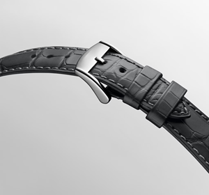 Reloj de vestir automático para hombre con indicador central de reserva de marcha, ventana de fecha, correa de cuero, caja de acero pulido Longinesing - Product Image 5