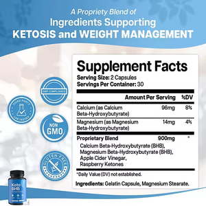 OEM Label pribadi <span class=keywords><strong>Raspberry</strong></span> keton Keto Capsule Natural suplemen nutrisi untuk bentuk tubuh - Product Image 2