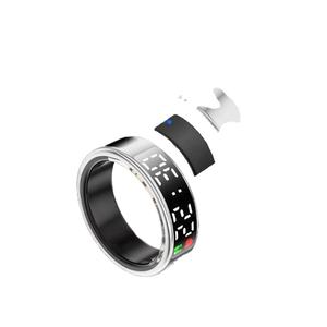 Bague connectée de suivi d'activité électronique avec écran, NFC, Wi-Fi, compatible Android/iOS, suivi de fréquence cardiaque et de sommeil, application, fonction de défilement <span class=keywords><strong>TikTok</strong></span> - Product Image 4