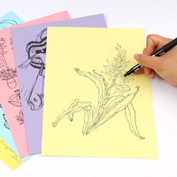 Papier Foska 10 couleurs vives multifonctionnel de haute qualité en pâte vierge pour la découpe de papier, les arts et l'artisanat, le dessin, les décorations DIY