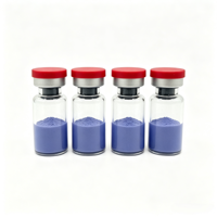Matière première cosmétique GHK Cu Tripeptide de cuivre 1 Poudre de peptide de cuivre bleu 99% Haute pureté CAS 89030955 Marque WV Stock d'usine