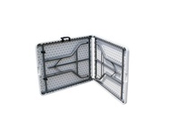 Tables et chaises pliantes en plastique Portable rectangulaire robuste de 8 pieds pour la restauration en plein air