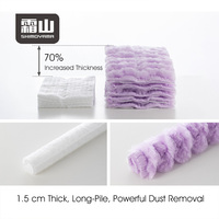 Serpillère plate télescopique en microfibre SHIMOYAMA pour le nettoyage à sec et la dépoussiérage des sols en bois à la maison