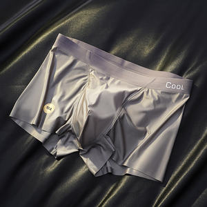 2025 <span class=keywords><strong>luxe</strong></span> mi-hauteur 10A antibactérien mûrier acide hyaluronique glace Satin huile légère brillant taille hommes sous-vêtements - Product Image 2
