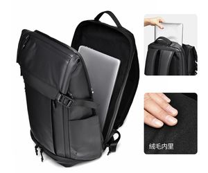 Mochila de Viaje Oxford Impermeable y Resistente para Negocios, con Diseño de Letras, Cierre de Cremallera, 20-39L, Apta para Laptop de 15.6 Pulgadas, con Carga USB - Product Image 3