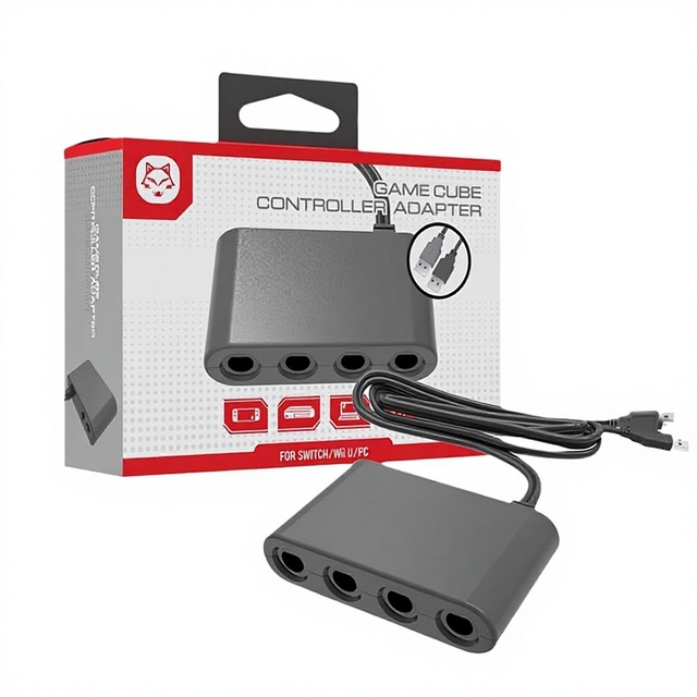 Zetoc 3-in-1 Controller Adapter for Wii U & NGC Converter with PC-Black Retail Package 1 Year Warranty Brand New