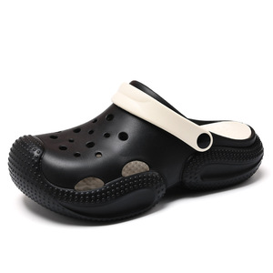Guru <b>Clogs</b> EVA Outsole Thick Sole Breathable Summer Outdoor Beach Shoes Couple Soft Soled Slippers Home Wear - Product Image 5