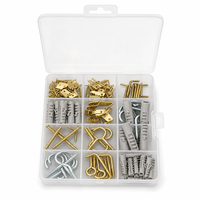 Kit d'outils de quincaillerie domestique 231 pièces, assortiment de fixations murales pour la décoration intérieure et les travaux d'installation