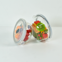 Boîte à lunch en verre portable personnalisée Récipient à bento de conservation des aliments au micro-ondes sans BPA pour le stockage des aliments au lave-vaisselle