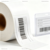 Rouleau d'étiquettes personnalisées pour inventaire d'entrepôt, impression thermique, code-barres, autocollant adhésif pour rayonnages d'entrepôt et cartes de matériaux
