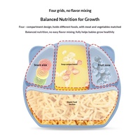 Ensemble de bavoirs et d'assiettes en silicone pour bébé, comprenant un bol de sevrage, une cuillère, une tasse, produits essentiels pour les soins de bébé à partir de 6 mois