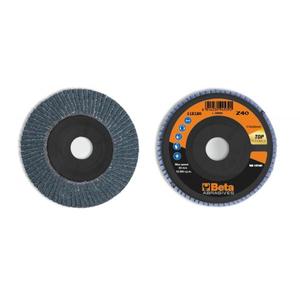 Discos de solapa BETA - 112120004 con tela abrasiva de zirconia, almohadilla de respaldo de plástico, construcción de solapa única Ø 115 mm (paquete múltiple) - Product Image 4