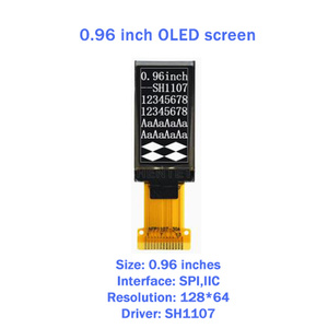Nieuwe BOM 0.96 inch OLED displaymodule 64*128 LCD module OLED module scherm SH1107 - Product Image 1