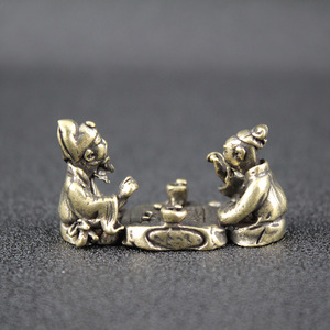 Brass Tabletop Ornaments Irregular Shape Hand Crafted For Collection Chinese Cultural Artifacts - Product Image 4