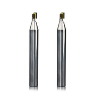 Mata Bor Kristal Tunggal Berujung Datar 6mm 1 Flute Panjang 50mm ODM untuk Mesin CNC Pengukiran Perhiasan Material PCD/CMD