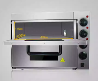 Fours de boulangerie électriques à deux étages Nouvel équipement de cuisson de pizza commerciale avec deux plateaux 220V pour la cuisson de petits pains et pizzas