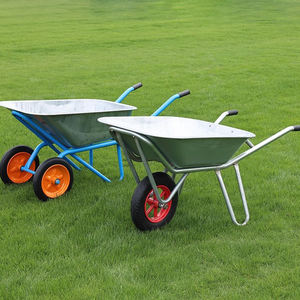 Carretilla de metal para jardín con marco de acero al por mayor, carretilla de construcción resistente con ruedas neumáticas, carro de construcción - Product Image 5