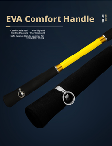 Canna da Pesca in Carbonio per Barca 2.34m, Canna da Pesca Costiera per Whitefish N.40, Canna da Lure per Spigola e Pesca in Mare, Azione Rapida, Rigida, 109cm - Product Image 3