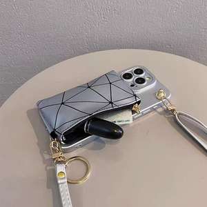 Portefeuille sac à main étui de téléphone croix corps PU chaîne en cuir extérieur à l'aide de téléphone couverture sac pour <span class=keywords><strong>iPhone</strong></span> 16 15 14 13 12 11 Pro Max <span class=keywords><strong>Plus</strong></span> - Product Image 4