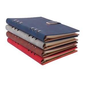 Agenda FOSKA con Copertina in Pelle PU, Formato A5, Organizer Portatile per Affari con Raccoglitore a 6 Anelli in Metallo, Fogli a Righe e Tasche - Product Image 1