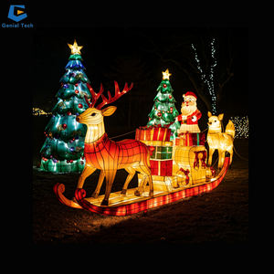 SGL68 Lanterna de Evento de Inverno Decoração de Parque Lanterna de Seda de Veado de Natal para Venda - Product Image 4