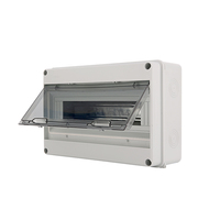 Boîtier MCB en plastique ABS étanche pour l'extérieur Boîtier de montage sur tableau de bord électronique Boîtier de fournitures électriques à HT-15 voies