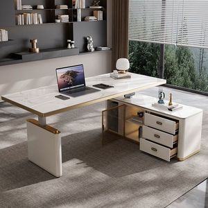 Customization Design Modern <strong>Small</strong> Luxury Marble Boss <strong>Office</strong> <strong>Desk</strong> With Chairs Accessories Furniture Set L Shape <strong>Office</strong> <strong>Desks</strong> - Product Image 3