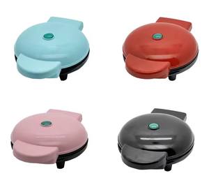 Plaque chauffante ronde électrique Mini Maker pour crêpes individuelles Mini <span class=keywords><strong>gaufrier</strong></span> électrique - Product Image 2