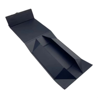 XJY vente en gros personnalisé imprimé à la main de luxe rigide papier carton noir Simple vide fermeture magnétique boîte-cadeau