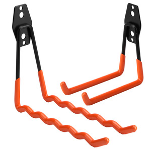 Dzt Heavy Duty Wall Mount <b>Hooks</b> Steel Orange Garden <b>Tool</b> Storage <b>Hook</b> Set - Product Image 5