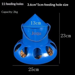Chicken Trough Leakage <strong>Feeder</strong> for Chicken/<strong>Duck</strong>/Goose/Quail/Pigeon Anti-scattering Round Design Lightweight - Product Image 4