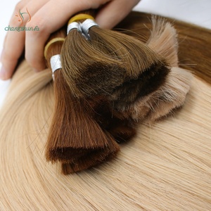 Hete Aanbieding Onbewerkt Cuticle Aligned Maagdelijk Menselijk Haar Bulk voor Vlechten Geen <span class=keywords><strong>Weft</strong></span> Ruw Indiaas Haar Extensions - Product Image 3